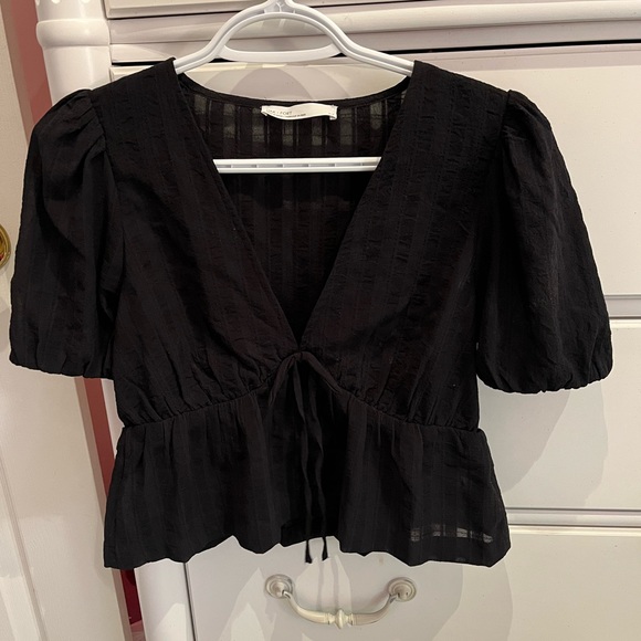 OAK + FORT Tops - *SOLD* Oak and fort black blouse